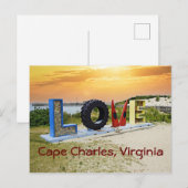 Cape Charles Virginia Briefkaart (Voorkant / Achterkant)