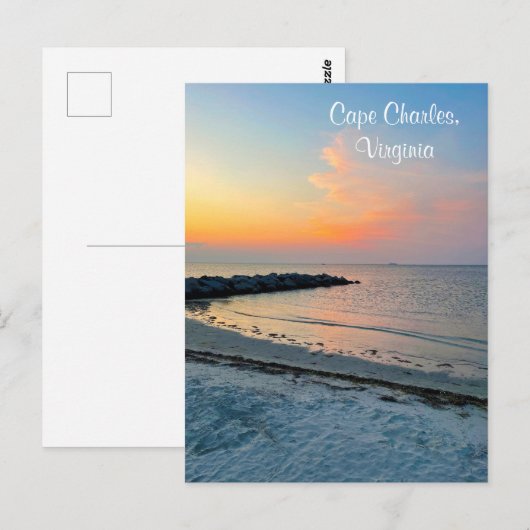 Cape Charles Virginia Sunset Briefkaart (Voorkant / Achterkant)