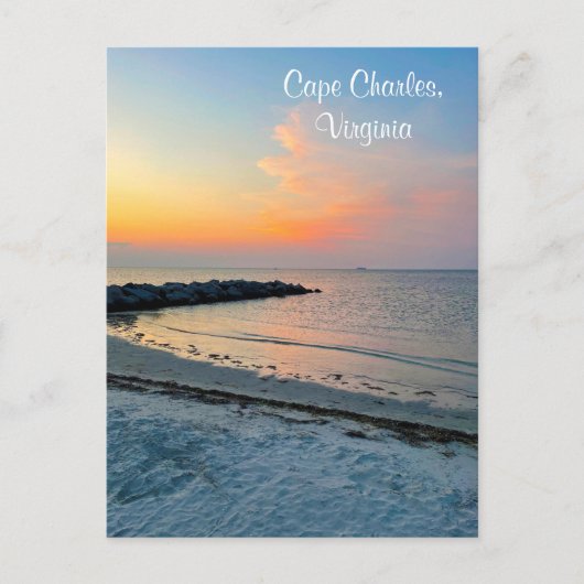 Cape Charles Virginia Sunset Briefkaart (Voorkant)