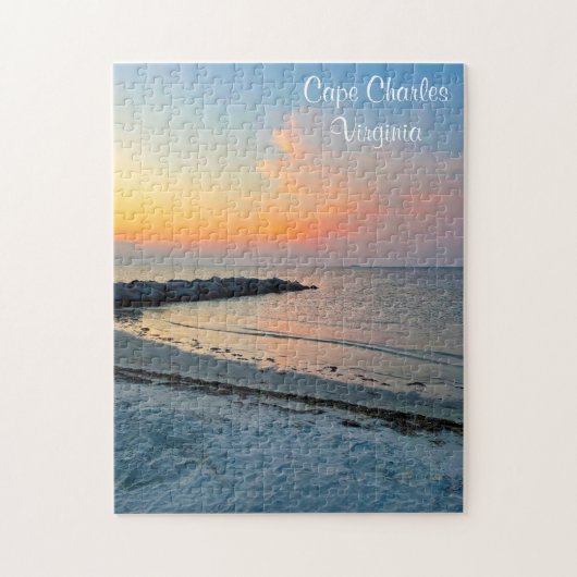 Cape Charles Virginia Sunset Jigzaag Puzzle Legpuzzel (Verticaal)