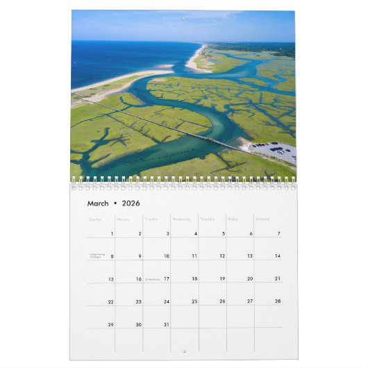 Cape Cod 2025 Kalender (Mar 2026)