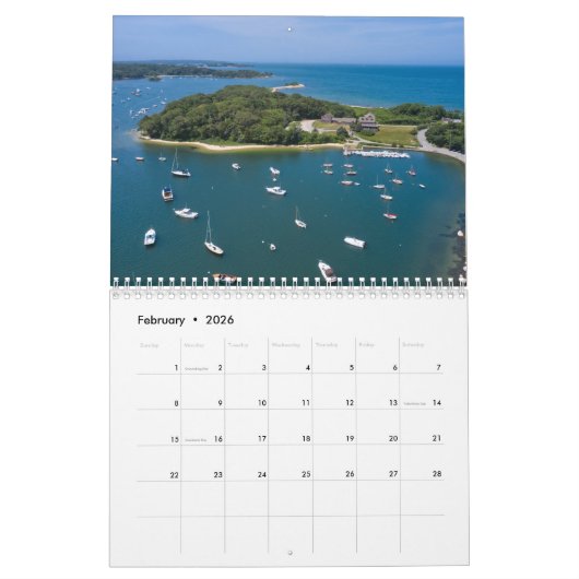 Cape Cod 2025 Kalender (Feb 2026)