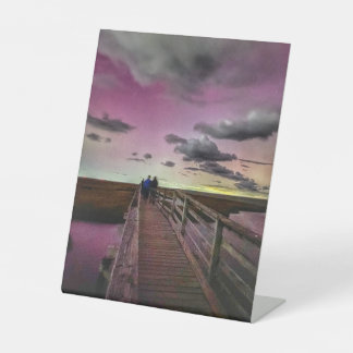 Cape Cod Aurora Borealis Reclamebord Met Voetstuk