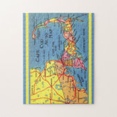 Cape Cod Autokaart 11x14 Legpuzzel (Verticaal)