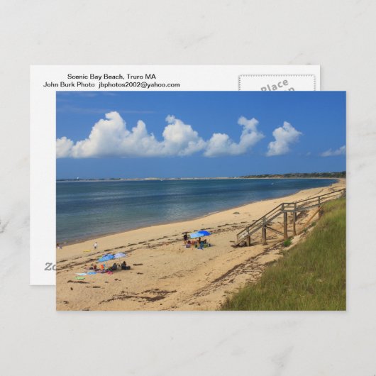 Cape Cod Bay Beach Truro Briefkaart (Voorkant / Achterkant)