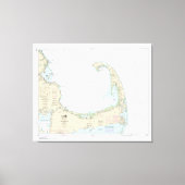 Cape Cod Bay nautische kaart 13246 Canvas Afdruk (Voorkant)