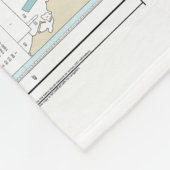 Cape Cod Bay nautische kaart 13246 Fleece Deken (Hoek)