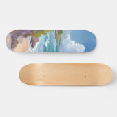 Cape Cod Beach Bay Ocean Painting Persoonlijk Skateboard (Horizontaal)