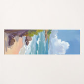 Cape Cod Beach Bay Ocean Painting Yogamat (Voorkant (horizontaal))