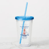 Cape Cod Beach bruiloft Acryl Drinkbeker (Achterkant)