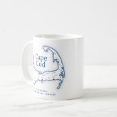 Cape Cod Beach House Decor Gift Koffiemok (Voorkant links)
