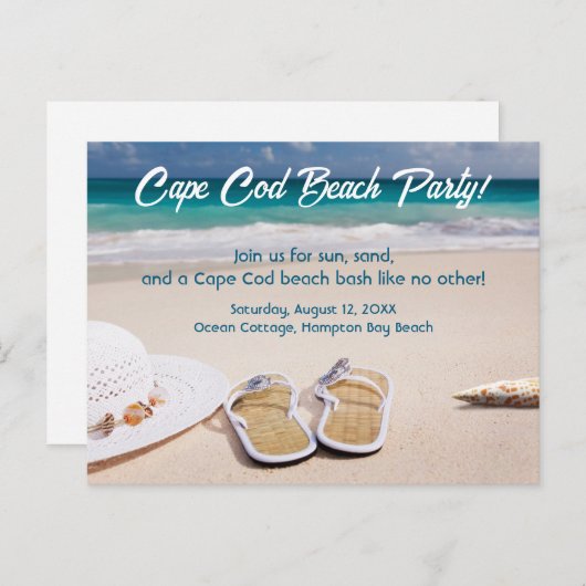 Cape Cod Beach Party! Feestdagenkaart (Voorkant / Achterkant)