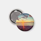 Cape Cod Beach Sunset Photo Magnet (Voorkant / Achterkant)