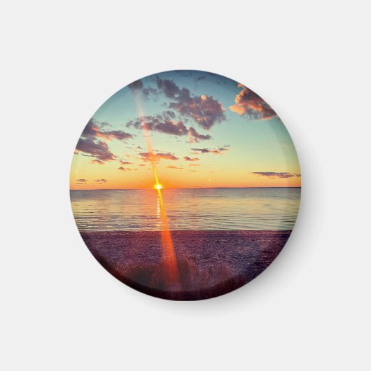 Cape Cod Beach Sunset Photo Magnet (Voorkant)
