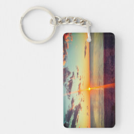 Cape Cod Beach Sunset Photo Sleutelhanger