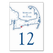 Cape Cod bestemming bruiloft Kaart (Voorkant)