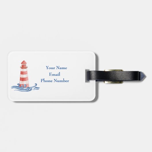 Cape Cod Bestemming Trouw Acrylaat Bagage Label (Achterkant horizontaal)