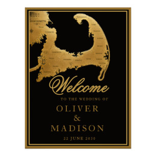 Cape Cod Bestemming Trouw Welkom Perfect Poster
