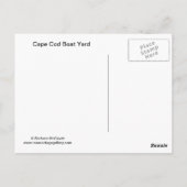 Cape Cod Boatyard Briefkaart (Achterkant)