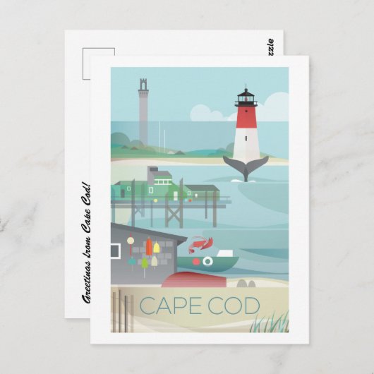 Cape Cod Briefkaart (Voorkant / Achterkant)