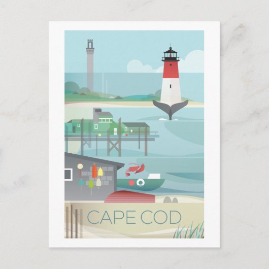 Cape Cod Briefkaart (Voorkant)