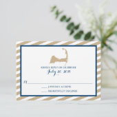 Cape Cod | Bruiloft RSVP (Staand voorkant)