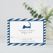 Cape Cod | Bruiloft RSVP (Staand voorkant)