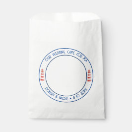 Cape Cod Bruiloft Thema Favor Bag Bedankzakje