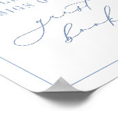 CAPE COD Coastal Blue Guest Book Sign Poster (Hoek)