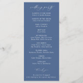 Cape COD Coastal Wedding Programmakaart (Achterkant)