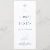 Cape COD Coastal Wedding Programmakaart (Voorkant)