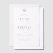 CAPE COD COASTAL Wedding Vellum Uitnodigingen (Offset)