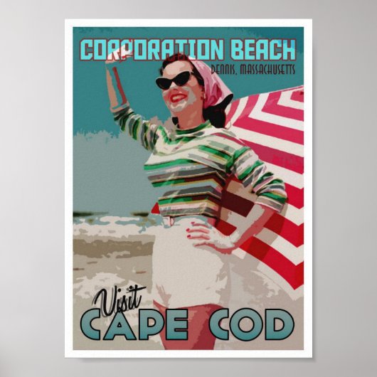 Cape Cod Corporation Beach Dennis MA Poster (Voorkant)