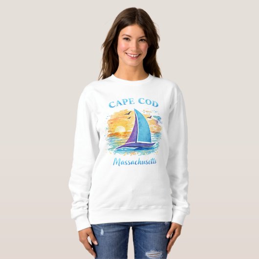 Cape Cod Cute Beach Kust Sweater (Voorkant volledig)