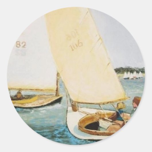 CAPE COD DAG RACEN RONDE STICKER (Voorkant)