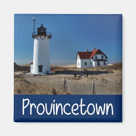 Cape Cod, de vuurtoren van Provincetown, Massachus Magneet (Voorkant)