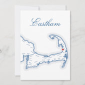 Cape Cod Eastham Huwelijkskaart Naamkaart Kaart (Voorkant)
