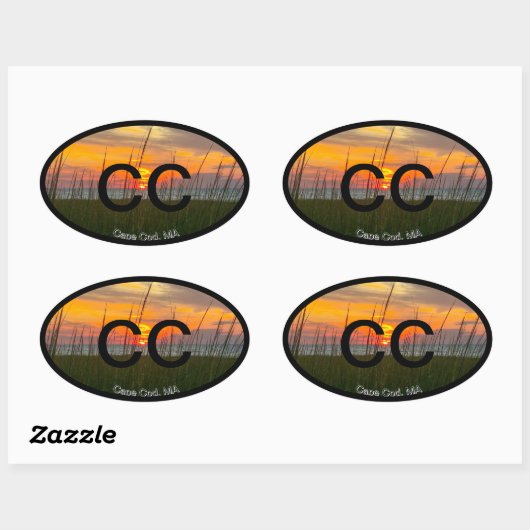 Cape Cod Euro Sticker (Vel)