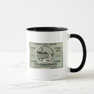 Cape Cod Faneuil Hall Brand Cranberry Label Mok