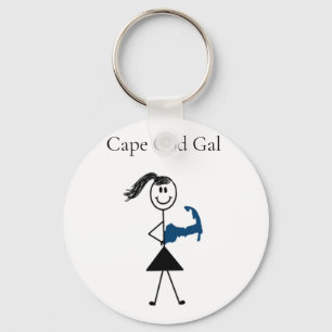 Cape Cod Gal-Canvas tas Sleutelhanger