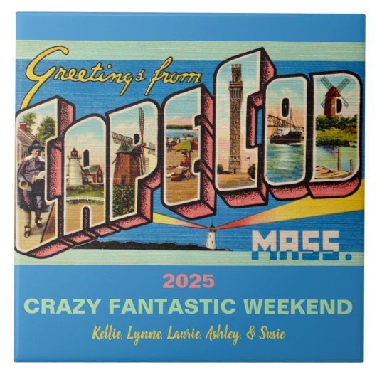 Cape Cod-geheugen Tegeltje (Voorkant)