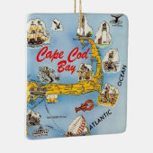Cape Cod Geïllustreerde Versiering Keramisch Ornament (Rechts)