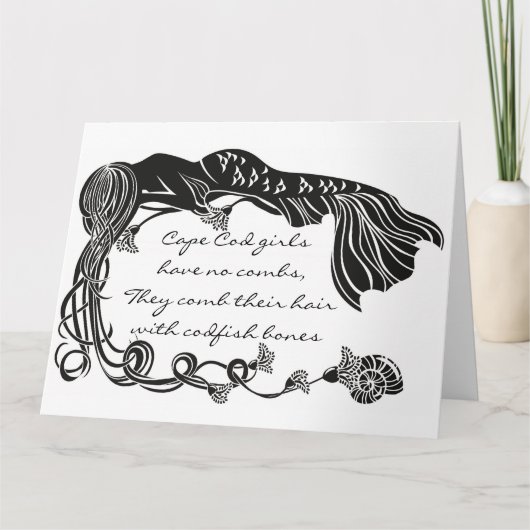 Cape Cod Girls Mermaid Wenskaart Kaart (Voorkant)