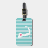 Cape Cod Heart | geboortestad Bagagelabel (Voorkant verticaal)