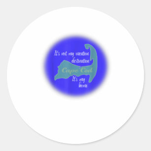 Cape Cod, het is mijn thuis Ronde Sticker