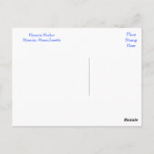 Cape Cod Hyannis, Massachusetts Post Card Briefkaart (Achterkant)