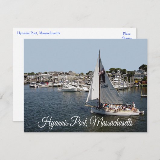 Cape Cod, Hyannis Port, Massachusetts Verenigde St Briefkaart (Voorkant / Achterkant)