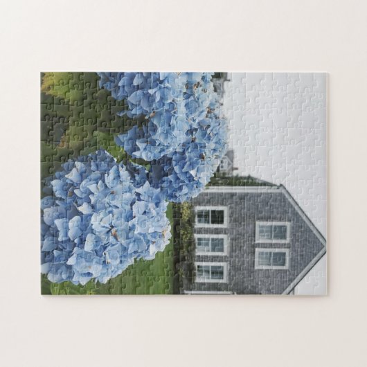 Cape Cod Hydrangea Nautical Classic Zomerhuisje Legpuzzel (Horizontaal)