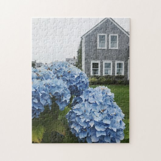 Cape Cod Hydrangea Nautical Classic Zomerhuisje Legpuzzel (Verticaal)