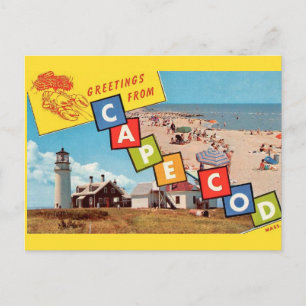Cape Cod jaren 50 ansichtkaart Briefkaart